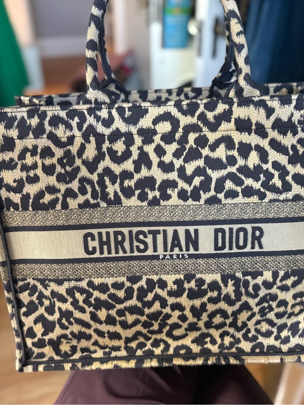 Dior Leopard-Print Book Tote - Picture 3 of 4